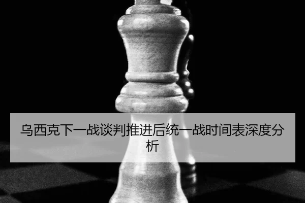 乌西克下一战谈判推进后统一战时间表深度分析
